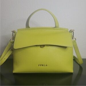 Furla Lime Satchel/Crossbody